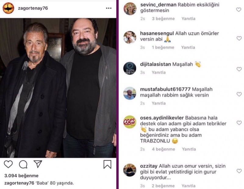 شارك نيفزات أيدين ، مؤسس Yemek Sepeti ، آل باتشينو! الخلط بين وسائل الإعلام الاجتماعية