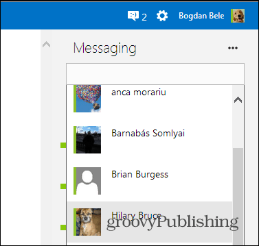 قام Skype HD Outlook بتثبيت البحث عن دردشة المكون الإضافي