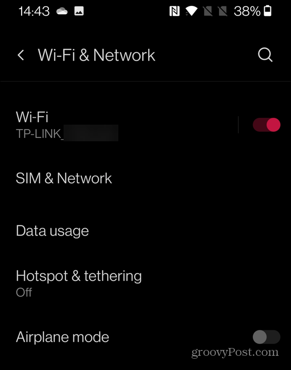 wi-fi والشبكة