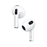 Apple AirPods (الجيل الثالث) سماعات أذن لاسلكية مع حقيبة شحن MagSafe. صوت مكاني ، مقاوم للعرق والماء ، عمر بطارية يصل إلى 30 ساعة. سماعات بلوتوث للايفون