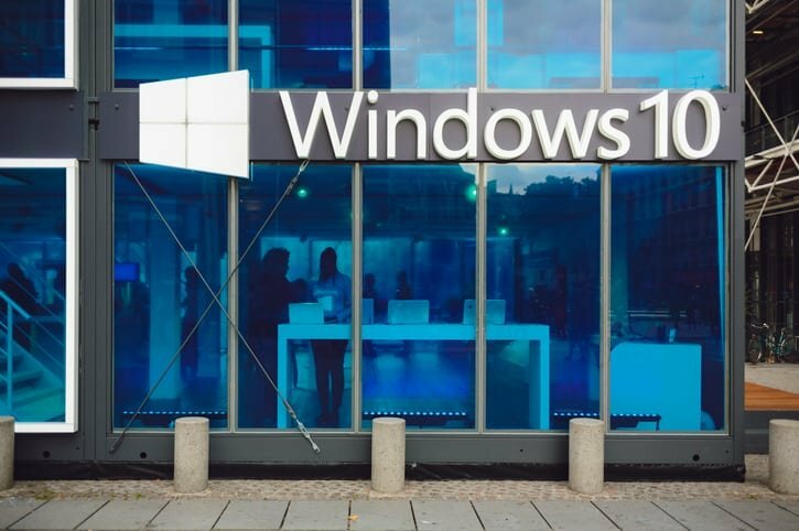 جناح Microsoft Windows 10 الترويجي