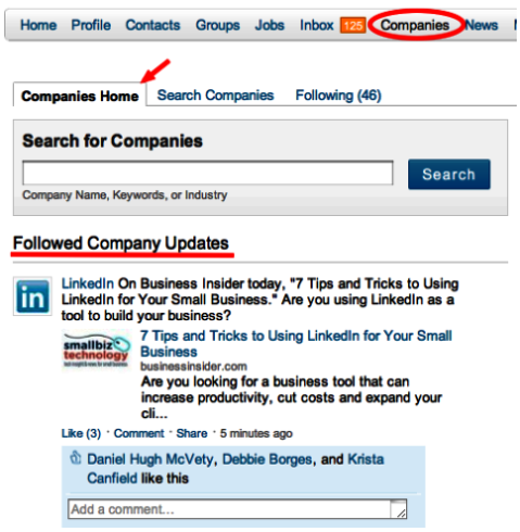 شركات LinkedIn