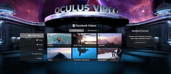 الميزات الاجتماعية facebook oculus