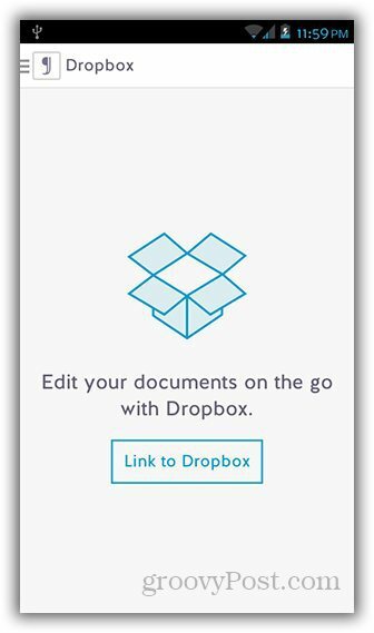 إنشاء ومزامنة الملفات النصية مع Dropbox على Android