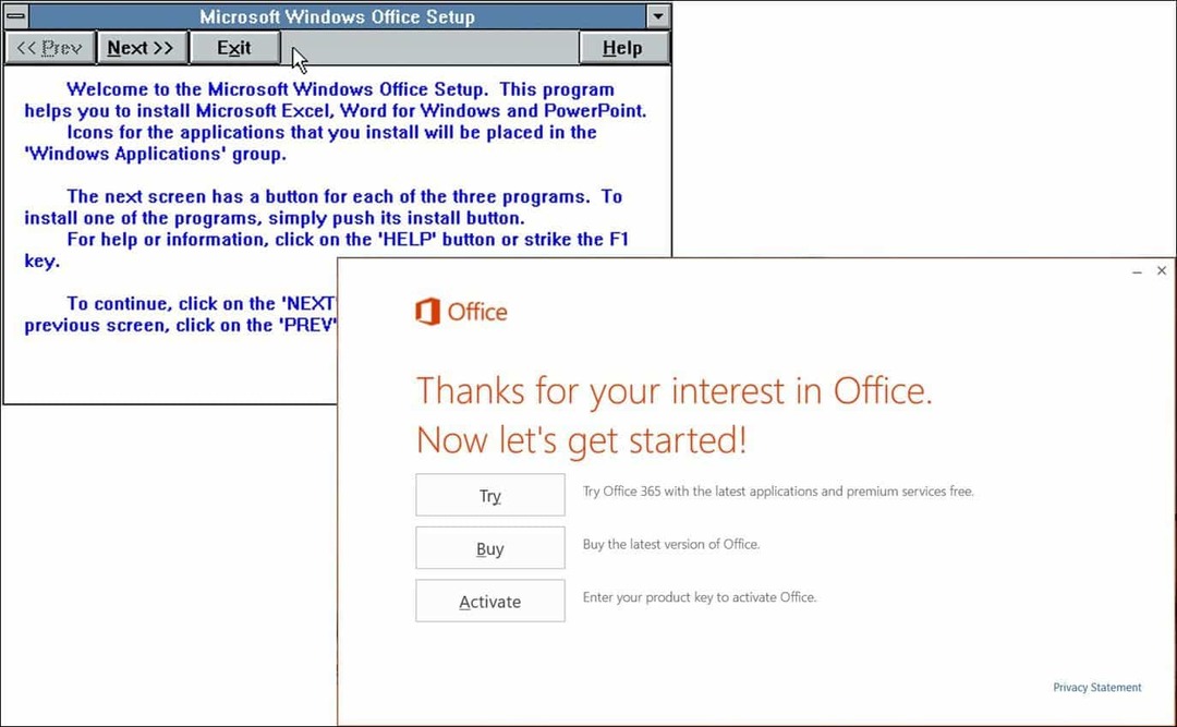 نظرة على 25 عامًا من Microsoft Office (بين الحين والآخر)