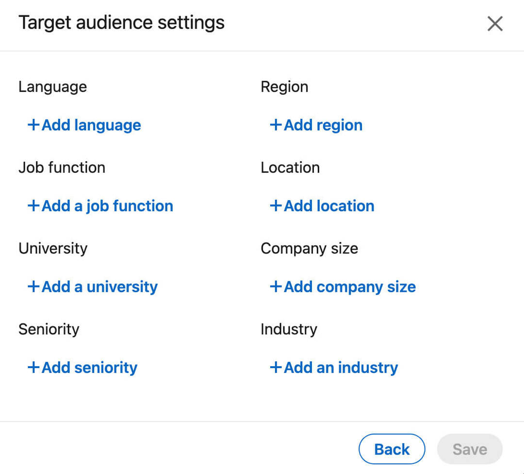 linkin-company-page-Engagement-features-how-to-share-content-as-page-target-audience-settings-الخطوة-3