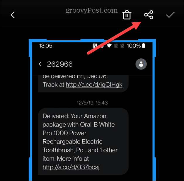 طباعة الرسائل النصية على Android