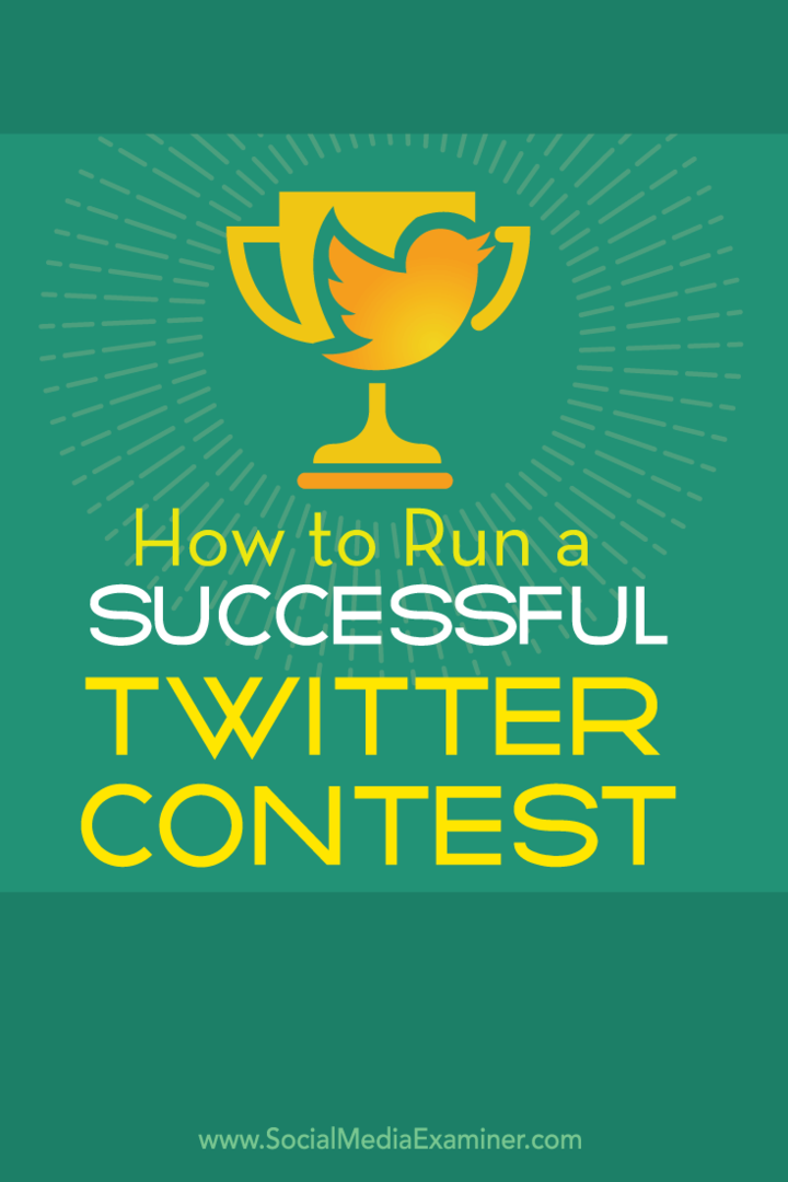 كيفية إنشاء مسابقة تويتر ناجحة