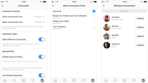 يضيف Instagram ميزات جديدة تسمح للمستخدمين بالتحكم في من يمكنه التعليق على مشاركاتك.