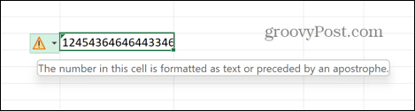 رسالة خطأ Excel