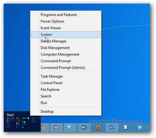 قائمة Windows 8 Power User