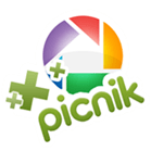 ألبومات الويب بيكاسا + شعار Picnik