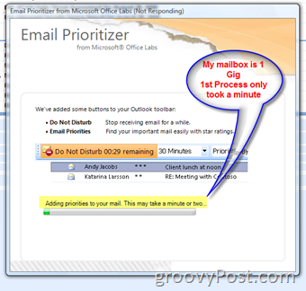 كيفية تنظيم صندوق الوارد الخاص بك مع الوظيفة الإضافية الجديدة لـ Priority Email for Microsoft Outlook:: groovyPost.com