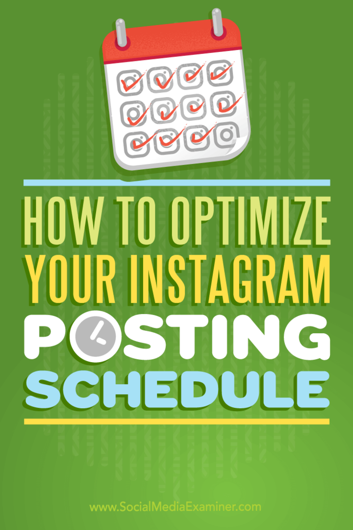 نصائح حول كيفية زيادة تفاعل Instagram مع جدول نشر محسن.
