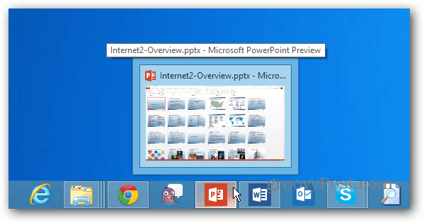 شريط مهام Windows 8 لسطح المكتب