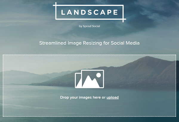 قم بقص الصور وتغيير حجمها باستخدام Landscape بواسطة Sprout Social.