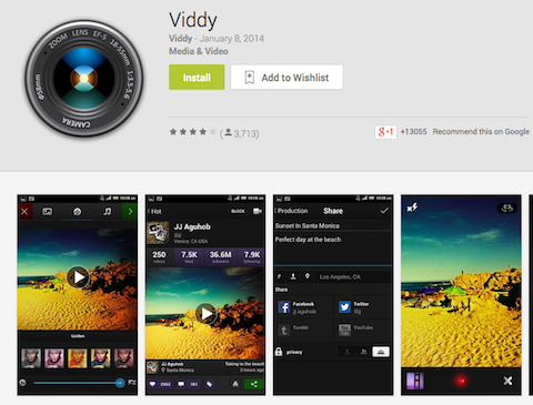 التطبيق viddy