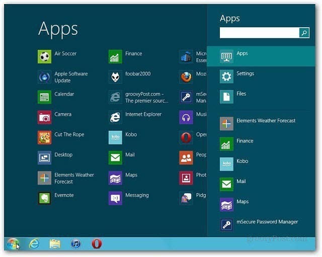 Windows 8: احصل على قائمة ابدأ مرة أخرى على سطح المكتب