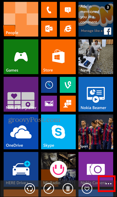 شاشة قفل شاشة Windows Phone 8.1