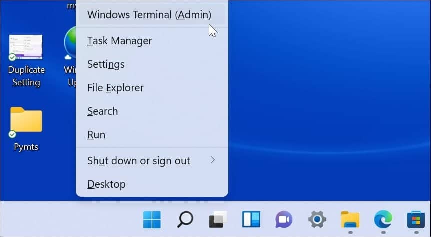 Windows Terminal admin