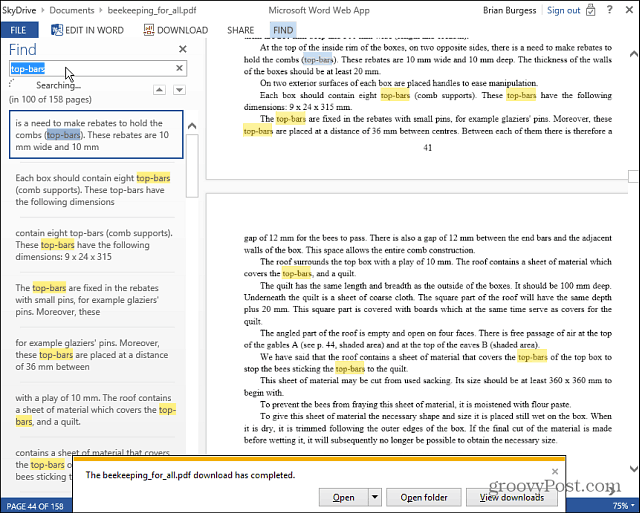 قراءة وتحرير ملفات PDF على الإنترنت باستخدام Microsoft Office Web Apps