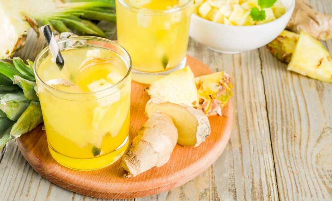 كيفية صنع عصير الليمون المضاد للذمة؟ وصفة التخلص من السموم لتخفيف الوذمة بالأناناس! وصفة التخلص من السموم