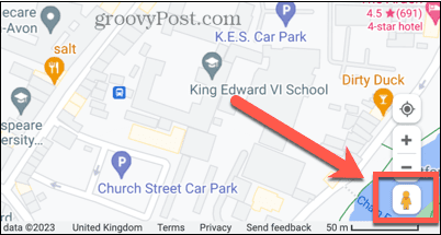 خرائط جوجل رمز عرض الشارع