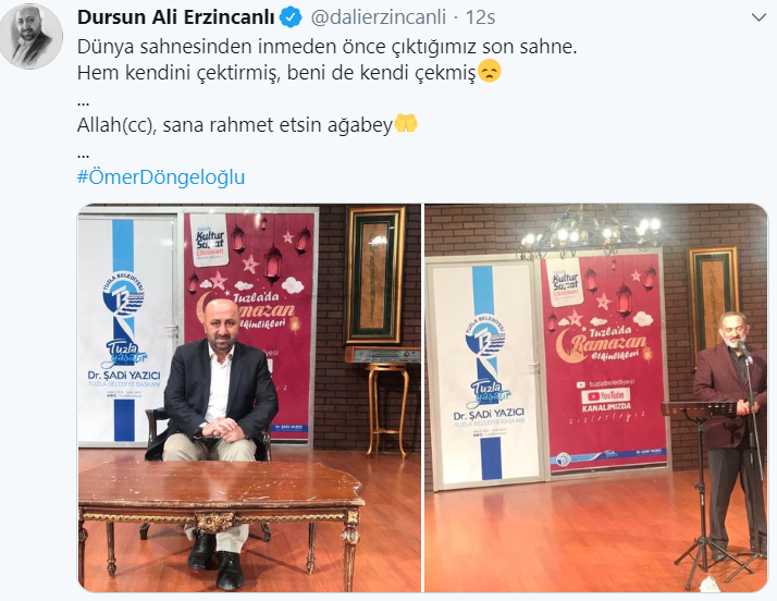 مشاركة Dursun Ali Erzincanlıdan Ömer Döngeloğlu