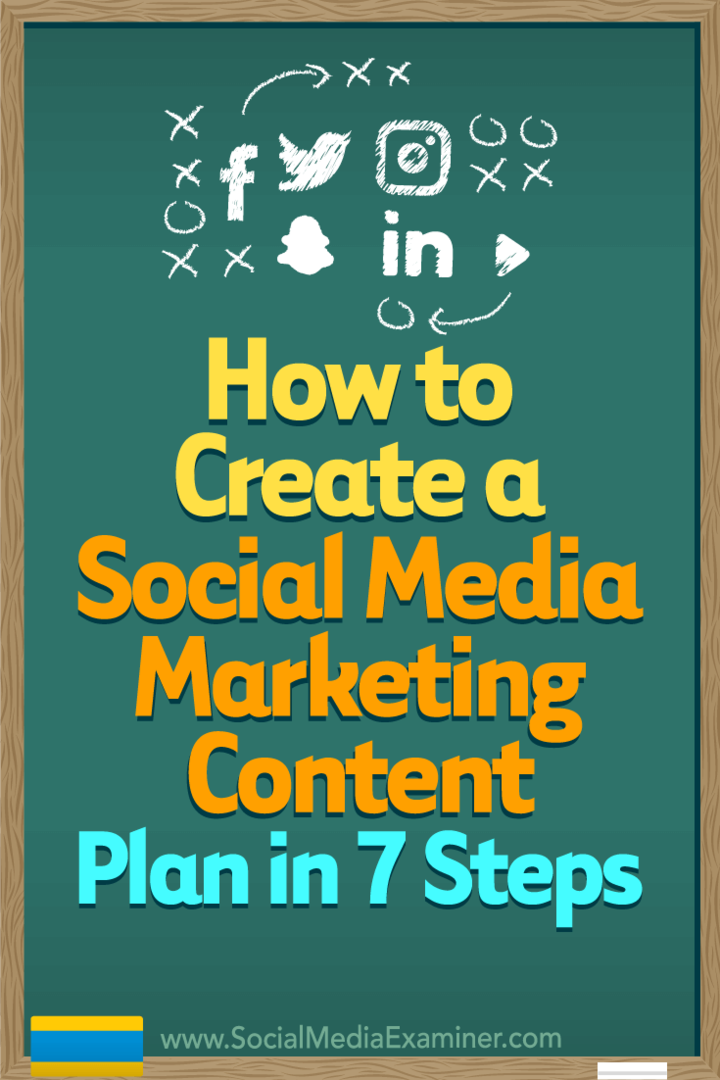 كيفية إنشاء خطة محتوى للتسويق عبر وسائل التواصل الاجتماعي في 7 خطوات: ممتحن وسائل التواصل الاجتماعي