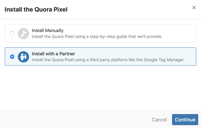 الخطوة الثانية حول كيفية تثبيت Quora pixel باستخدام Google Tag Manager