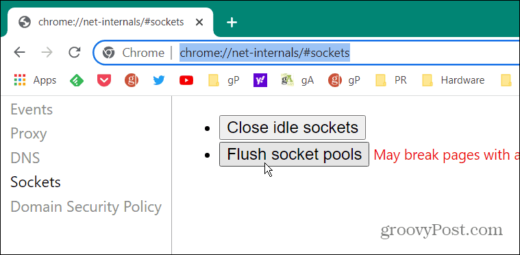 إصلاح ERR_SPDY_PROTOCOL_ERROR في Chrome