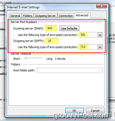 تكوين Outlook 2007 لحساب GMAIL IMAP