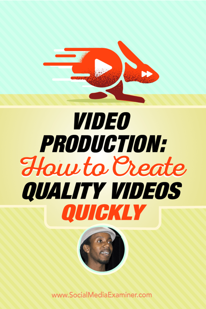 إنتاج الفيديو: كيفية إنشاء مقاطع فيديو عالية الجودة بسرعة: ممتحن الوسائط الاجتماعية