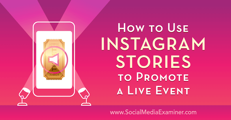 كيفية استخدام قصص Instagram للترويج لحدث مباشر بواسطة Nick Wolny على أداة فحص وسائل التواصل الاجتماعي.