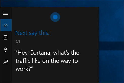 تدريب Voice Cortana Windows 10