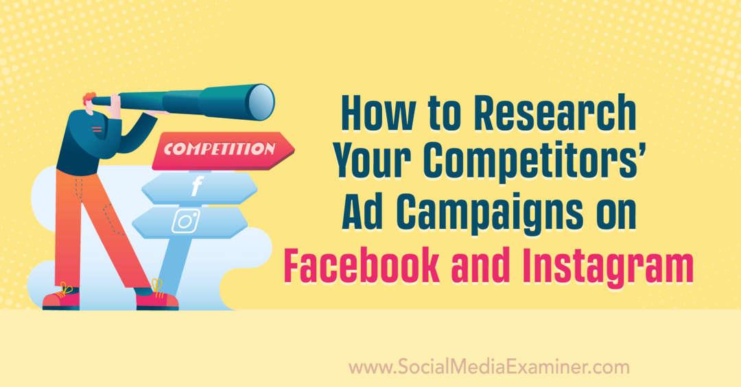 كيفية البحث عن الحملات الإعلانية لمنافسك على Facebook و Instagram بواسطة Anna Sonnenberg على أداة اختبار وسائل التواصل الاجتماعي.