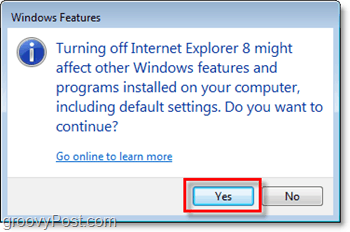 أكد حقًا أنك تريد إزالة Internet Explorer 8 ، وأوقف تشغيله!