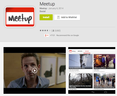تطبيق Meetup