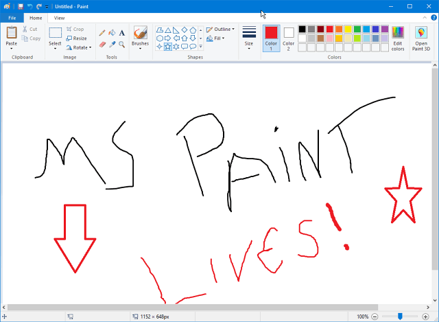 سيستمر Microsoft Paint في العيش في متجر Windows