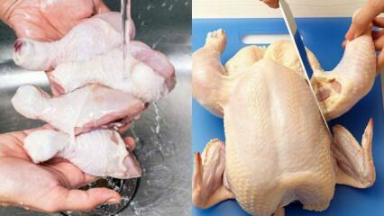 كيف تقطع الدجاج كله اسهل؟