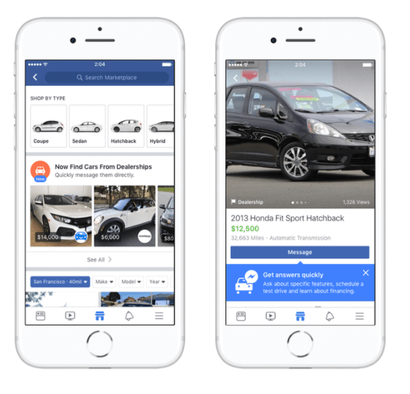 يشترك Facebook Marketplace مع رواد صناعة السيارات Edmunds و Cars.com و Auction123 والمزيد لجعل شراء السيارات أسهل للمتسوقين في الولايات المتحدة.