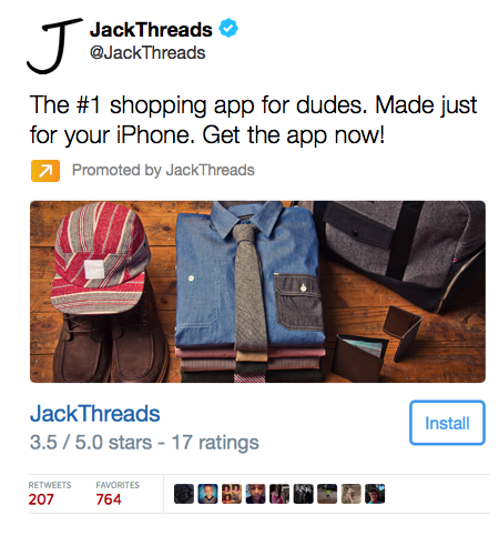 سقسقة بطاقة تثبيت التطبيق Jack thread