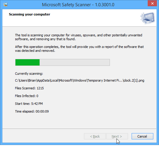 برنامج Microsoft Safety Scanner هو أداة مجانية لمكافحة الفيروسات عند الطلب