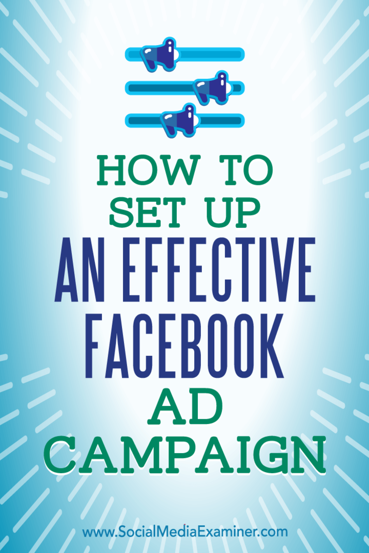 كيفية إعداد حملة إعلانية فعالة على Facebook بواسطة تشارلي لورانس على وسائل التواصل الاجتماعي الممتحن.