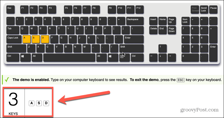 ضربات المفاتيح شبحية لوحة المفاتيح