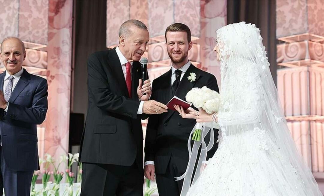 الرئيس رجب طيب أردوغان كان شاهد زفاف ابن أخيه!