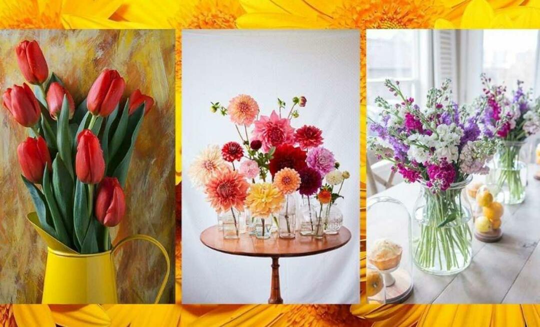 كيف تستخدم الزهور في تزيين المنزل؟ كيف تصنع زينة الزهور؟