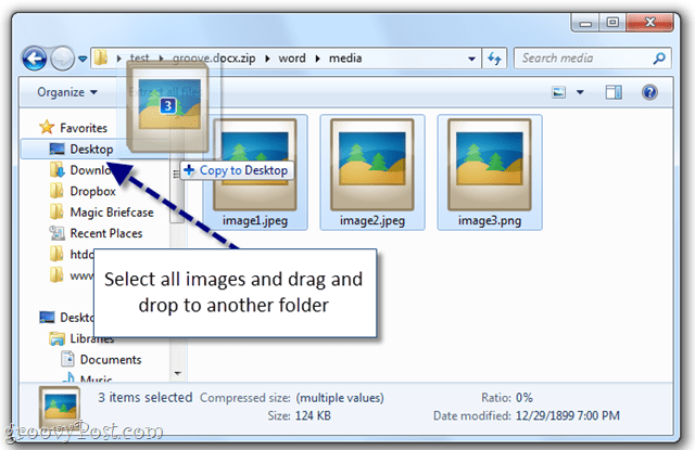 الطريقة السهلة لاستخراج الصور من مستند Word في Windows 7 [Office 2007/2010]