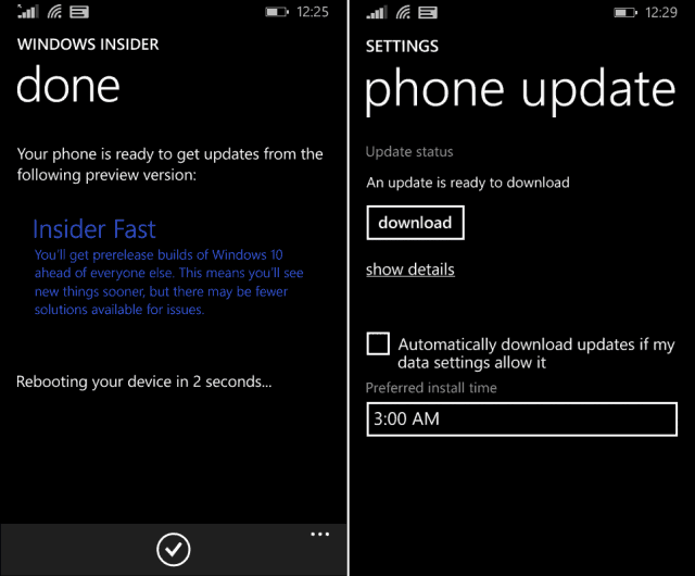 تحديث Windows Phone
