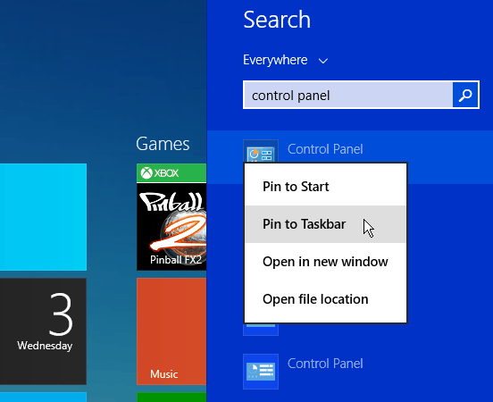 بحث Windows 8.1